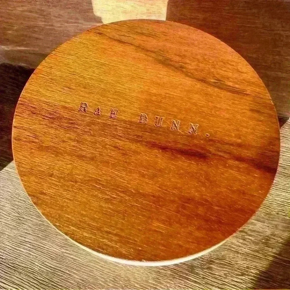 NEW Rae Dunn - PAW LA LA - Canister with Wooden Lid - So Cute! 🐾 - Picture 5 of 9